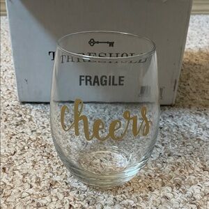 Threshold Gold Cheers Stemless Glass